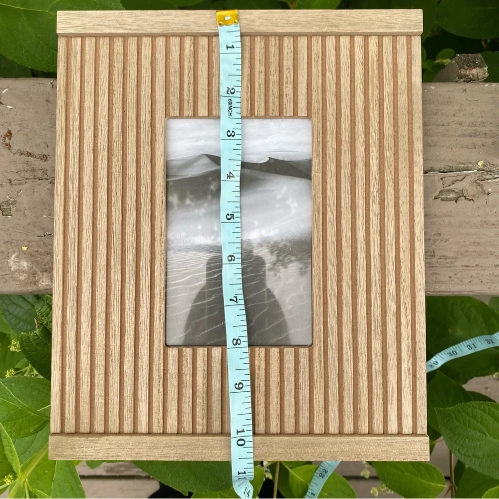 Threshold 4X6 Fluted Frame slats natural wooden picture frame farmhouse cottage
